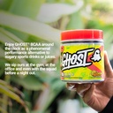 GHOST BCAA Powder Amino Acids Supplement, Lemon Crush - 30 Servings - Sugar-Free Intra, Post & Pre Workout Amino Powder & Recovery Drink, 7G BCAA 5