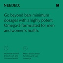 Needed. Prenatal Omega-3 - High Potency Dose of Sustainably Sourced Fish Oil, Lemon Zest Scented, 1000mg DHA, 1000mg EPA, Encased in a Gelatin-Free, Plant-Based Softgel Shell, 30-Day Supply 3