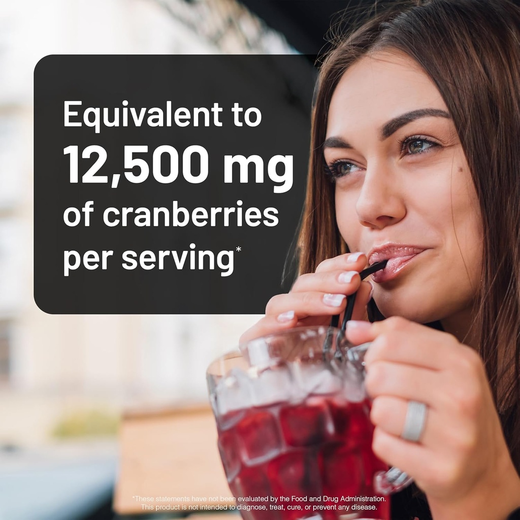 NatureWise Cranberry Pills for Women - Extract Equal to 12,500mg* Cranberry Supplement + Vitamin C & E - Cleansing Urinary Tract & Bladder - Vegan, Non-GMO, Sugar-Free - 60 Capsules[1-Month Supply] 4