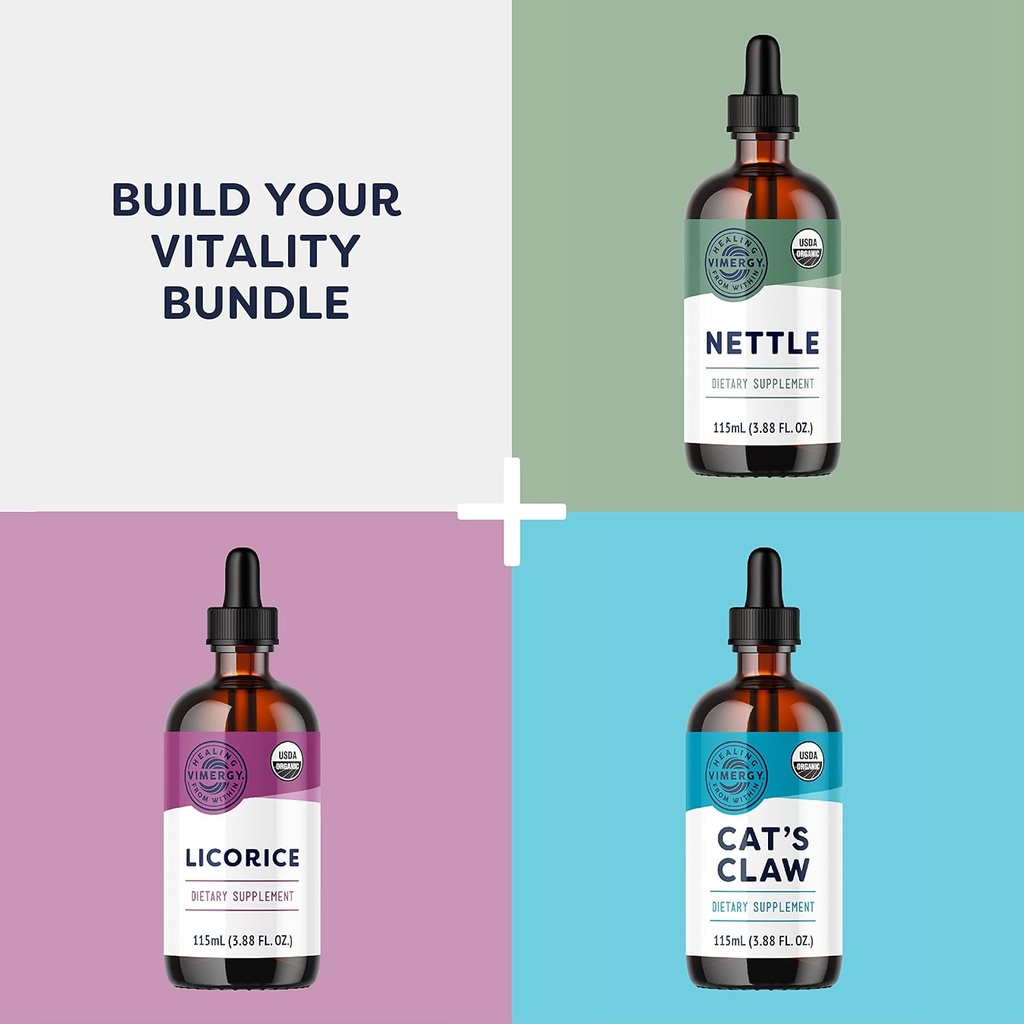 Vimergy Organic Lemon Balm Tincture Herbal Supplement – 175 mg of 10:1 Lemon Balm Extract per Serving, can be Used in Tea - USDA Certified Organic, Non-GMO, Alcohol-Free –115 mL (1 mL/Serving) 6