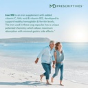 MD Prescriptives Iron MD Capsules - Daily Iron Supplement for Women & Men with Vitamin C, Vitamin B12 & Folic Acid - Optimal Absorption Formula - 60 Veg Capsules 5