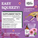 Wild & Organic Echinacea Drops - Immune Support Supplement with Echinacea Angustifolia - Liquid Root Extract Tincture - Vegan, Sugar & Alcohol-Free - 4 fl oz 4