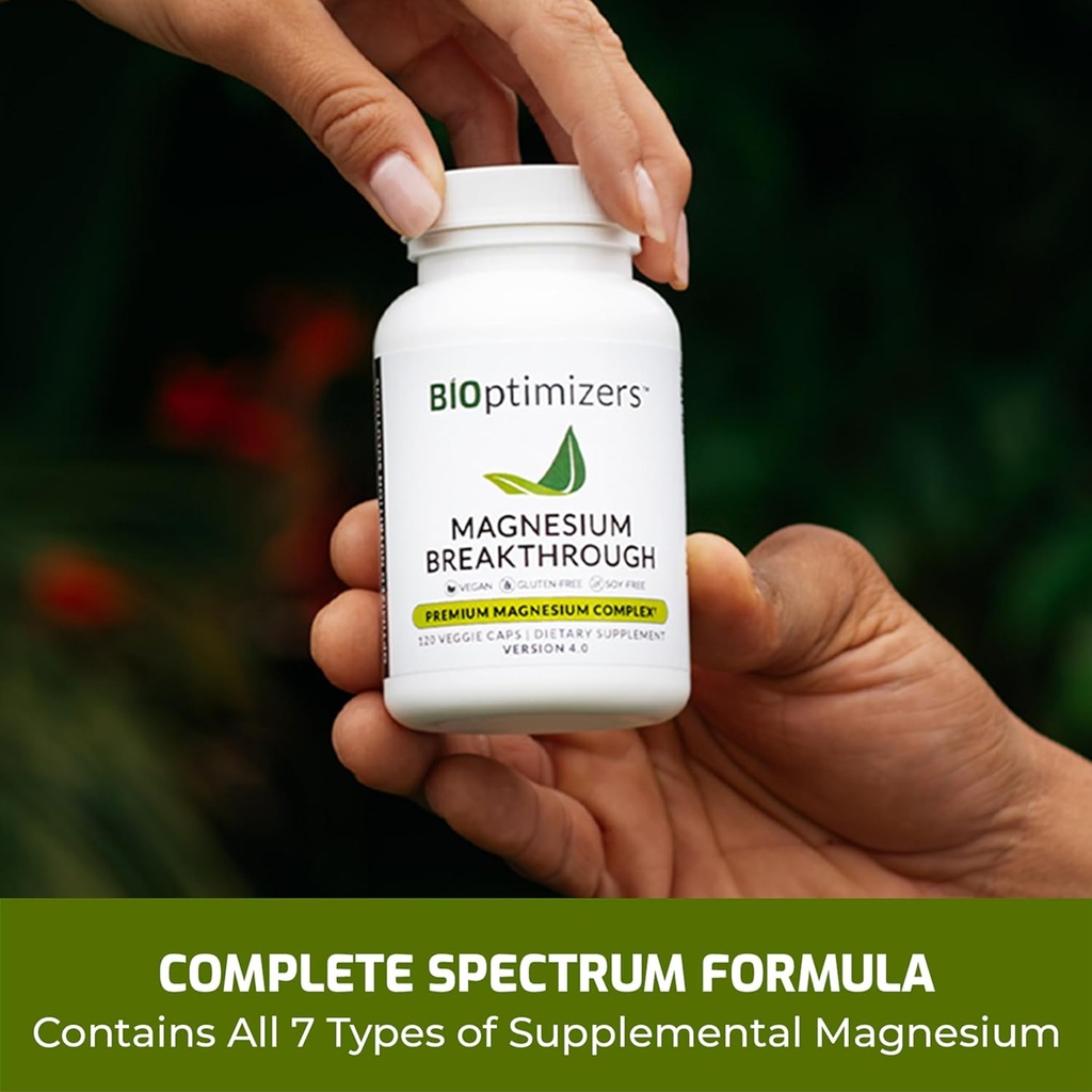 BiOptimizers Magnesium Breakthrough 4.0, (60 Capsules) & Cycle Care, (90 Capsules) - Natural Sleep, Brain, and Menstrual Relief Support Supplement Bundle 4