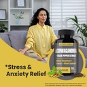 NooMost Ashwagandha Root Extract 15:1 with Black Pepper for Better Absorption - 60 Capsules - Natural Stress, Energy, Focus & Sleep Support - Adaptogen Supplement for Men & Women - Made in USA 6