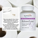 TRANSFORMATION THE GENESIS OF GOOD HEALTH Enzymes ReleaseZyme Blend Supplement with Natural Herbs, Advanced Digestive Support Formula with Protease, Helps Break Down Proteins, Plant Based Enzymes, 100 4