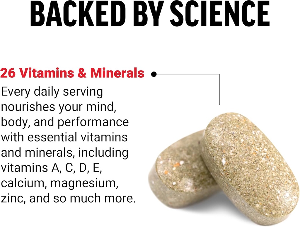 Force Factor Men’s Multivitamin 50 Plus, Multivitamin for Men with 26 Vitamins and Minerals, and Phytonutrients to Support Energy, Immunity, and Muscle Function, 60 Tablets 4