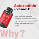Naturalis New Zealand Astaxanthin (12mg) | Enhanced with Natural Vitamin E | Non-GMO, Soy & Gluten Free | 120 Softgels (4 Month Supply) 6