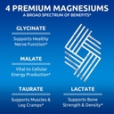 Zentastic 2 Pack 4-in-1 Magnesium Complex - Chelated Magnesium Glycinate, Malate, Taurate & Lactate & 1 Pack Probiotics & Prebiotics Supplement 5