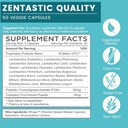 Zentastic 2 Pack 4-in-1 Magnesium Complex - Chelated Magnesium Glycinate, Malate, Taurate & Lactate & 1 Pack Probiotics & Prebiotics Supplement 6