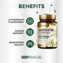 Built by Nature Quercetin 1000mg – High Potency Quercetin Dihydrate Antioxidant Flavonoid – Immune, Respiratory and Allergy Support - Non-GMO, Gluten-Free - 60 Veggie Capsules 5