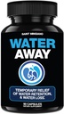 Water Away - Diuretic Water Pills - Retention and Flushing, Aids in Water Relief & Water Loss for Swollen Ankles Feet, Legs or Bloating - Fast Acting Water Away Pills for (90 Capsules) 2