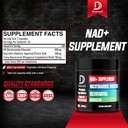 NAD Supplement with Liposomal Nicotinamide Riboside 900mg NR, Resveratrol, Quercetin - 90 Capsules - Cellular Production & Restoration, Aging Well, Vitality 3