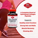 Olympian Labs Multi Collagen Complex Type I, II, III, V, X, Hair, Nails, Joint, Gut Health, 90 Caps, 30-Day Supply 6