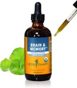 Herb Pharm Brain and Memory Liquid Herbal Formula with Ginkgo for Memory and Concentration, 4 Fl Oz 2