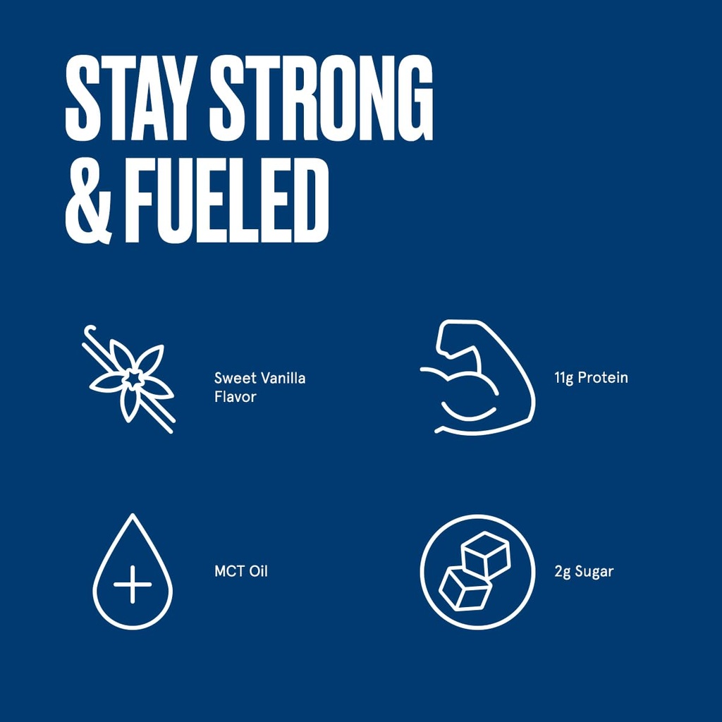 Bulletproof Vanilla Shortbread Collagen Protein Bars, Pack of 12, Keto-Friendly Snack with MCT Oil, 2g Sugar, No Added Sugar, Grass-Fed Collagen 5