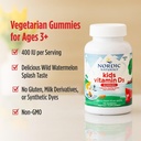 Nordic Naturals Vitamin D3 Gummies Kids, Wild Watermelon Splash - 60 Gummies - 400 IU Vitamin D3 - Bone Health, Healthy Immunity - Non-GMO, Vegetarian - 60 Servings 5
