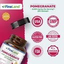 FineLand Pomegranate Extract 20:1, 8,000 mg Equivalent per Serving, 40% Ellagic Acid Standardized, Antioxidant Supplement for Cellular & DNA Health, 120 Veg Capsules, 4-Month Supply 5