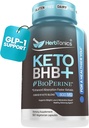 Herbtonics Keto BHB + BioPerine Keto Pills – Exogenous Ketones for Ketosis Support, Weight Management, GLP‑1 Support, Energy & Mental Focus, Vegan Friendly Non‑GMO Formula. 60 Vegan Capsules 2