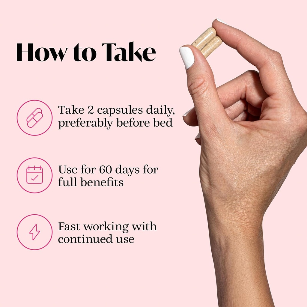 Winged Wellness Hot Momma Menopause Supplements for Women - Hormone-Free Menopause Relief Support for Hot Flashes & Night Sweats with Chaste Tree Berry, Multivitamins & More - 60 Vegan Capsules 6