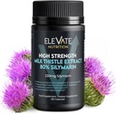 ELEVATE NUTRITION Milk Thistle - 288 mg, 80% Silymarin Extract - 120 Vegan Capsules - Dietary Health Supplement May Support Liver Wellness & Digestive Comfort 2