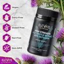ELEVATE NUTRITION Milk Thistle - 288 mg, 80% Silymarin Extract - 120 Vegan Capsules - Dietary Health Supplement May Support Liver Wellness & Digestive Comfort 6