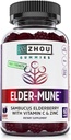 ZHOU Nutrition Elderberry Gummies with Garden of Life Zinc for Immune Health, Antioxidant Support, 60 Gummies & 30mg Zinc 3