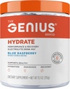The Genius Brand Genius Hydrate - Electrolyte Supplement for Daily Hydration - Coconut Water - Sugar-Free - 8 Essential Minerals & Nutrients - Non-GMO - Blue Raspberry - 50 Servings 2