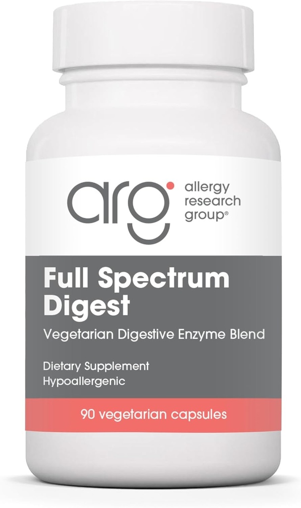 Allergy Research Group Full Spectrum Digest with Glutalytic - Digestive Enzymes for Men & Women, Gluten Support, Digestion Supplement, Gallbladder Enzymes, Amylase, Vegetarian Capsules - 90 Count 2