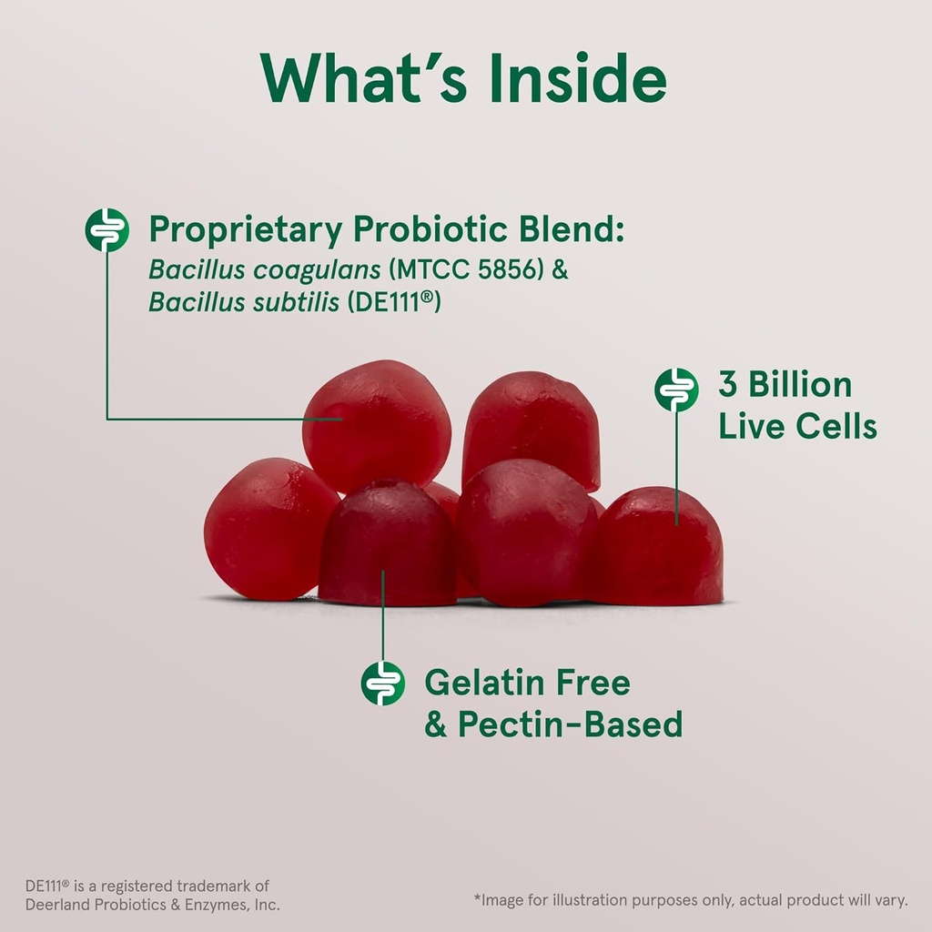 Jarrow Formulas Probiotic Duo, 3 Billion Live Cells Supplement for Immune Health and Digestive Support, 60 Raspberry Flavor Probiotic Gummies, 30 Day Supply (Pack of 12) 4