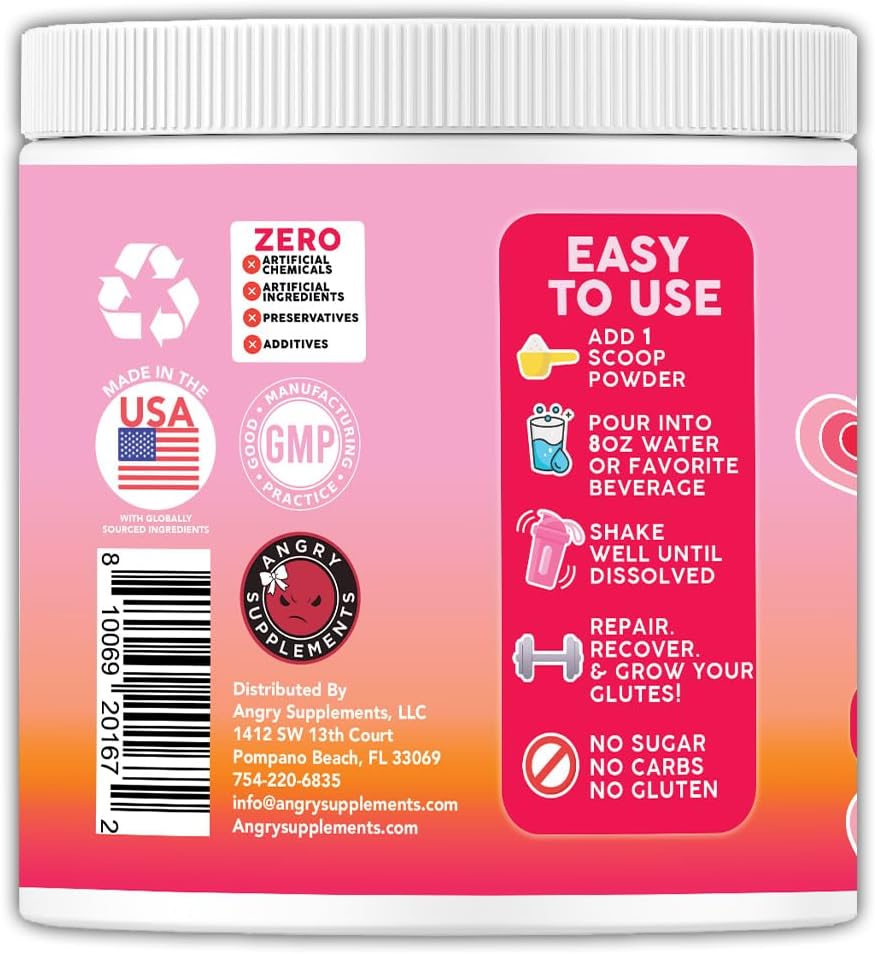 Creatine Monohydrate Powder for Women, Complex w. 5G Creatina per Serving + Glutamine, Collagen, BCAAs & Hydration Blend Energy, Muscle + Glute Builder, Unflavored 2-Pack (60 Servings) 4