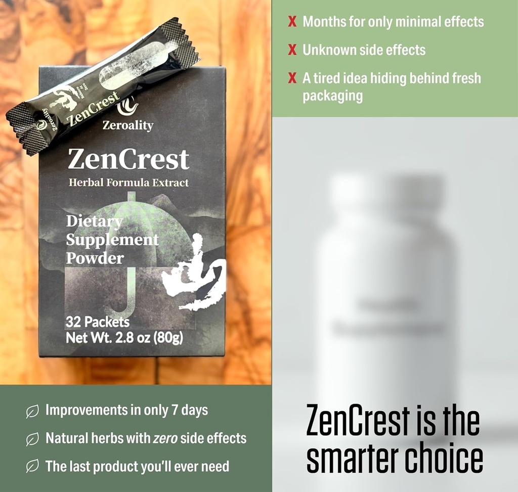 ZenCrest, Natural Herb Prostate Supplement, Traditional Chinese Herbal Formula, Promote Healthy Prostate, Promote Urogenital Function, No Side Effects, (64 Packets - 2 Boxes) 5