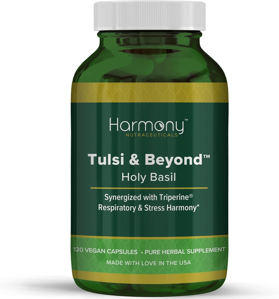 Tulsi - Holy Basil Supplement - Highest Potency, Maximum bio-availabilty, Made with Organic Herbs (Vegetarian Capsules, 120 Count) 2