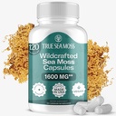 TrueSeaMoss Irish Sea Moss Capsules - 120 Original Capsules (1600mg) - Prebiotic Superfood - Boosts The Immune & Digestive System - Healthy Skin, Keto Detox, Gut, Joint Support 2