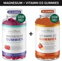 Sugar-Free Magnesium Gummies (180 Gummies) and Sugar-Free Vitamin D Gummies (180 Gummies) – Immune Support & Relaxation Value Bundle, Gelatin-Free, Gluten-Free, Vegan, All Natural, GMO-Free, Kosher 2