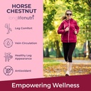LongLifeNutri Horse Chestnut Extract 500mg - 180 Vegetarian Capsules, Organic Supplement for Daily Wellness & Circulation, 3-Month Supply, GMP Certified, Made in USA 5