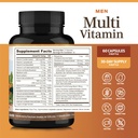 ForestLeaf Daily Vitamin Multivitamin for Men, Multi-Vitamin for Men - Mens Multivitamins & Multiminerals Supplement | All Essential Vitamins Needed for Health, Longevity & Energy | 60 Veg Caps 5