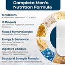 Men Multivitamins 50 Plus - Daily Multivitamin for Men with Fermented Herbal Extracts & 43 Vitamins and Minerals - Mens Vitamins Supports Memory & Brain, Energy, Bone Health 4