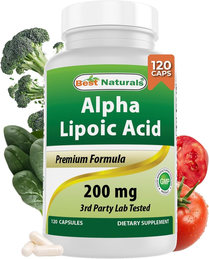 Best Naturals Alpha Lipoic Acid 200 Mg 120 Capsules 2