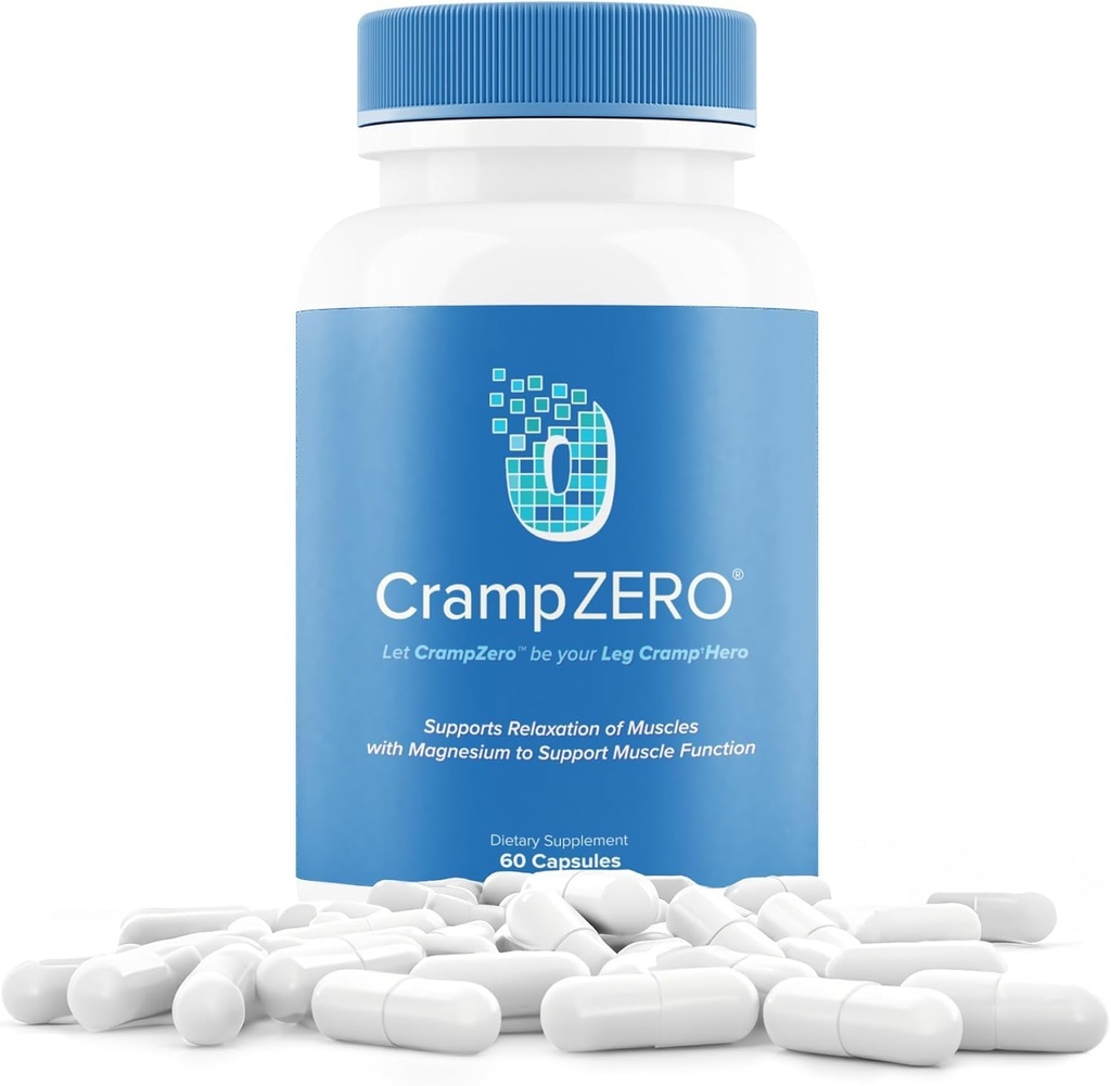 Magnesium for Leg Cramps at Night – Potassium Magnesium Supplement with Calcium and Vitamin D3, Supports Muscle Relaxation and Function, Night Leg Cramps Relief, 60 Capsules 2