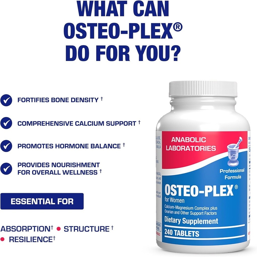 Osteo-Plex Bone Health Supplement for Women - Clinical Formula Bone Strength Supplement with Magnesium Calcium Vitamin D3 & Trace Minerals Complex - Easy to Swallow Gentle Tablets - 240 Count 6