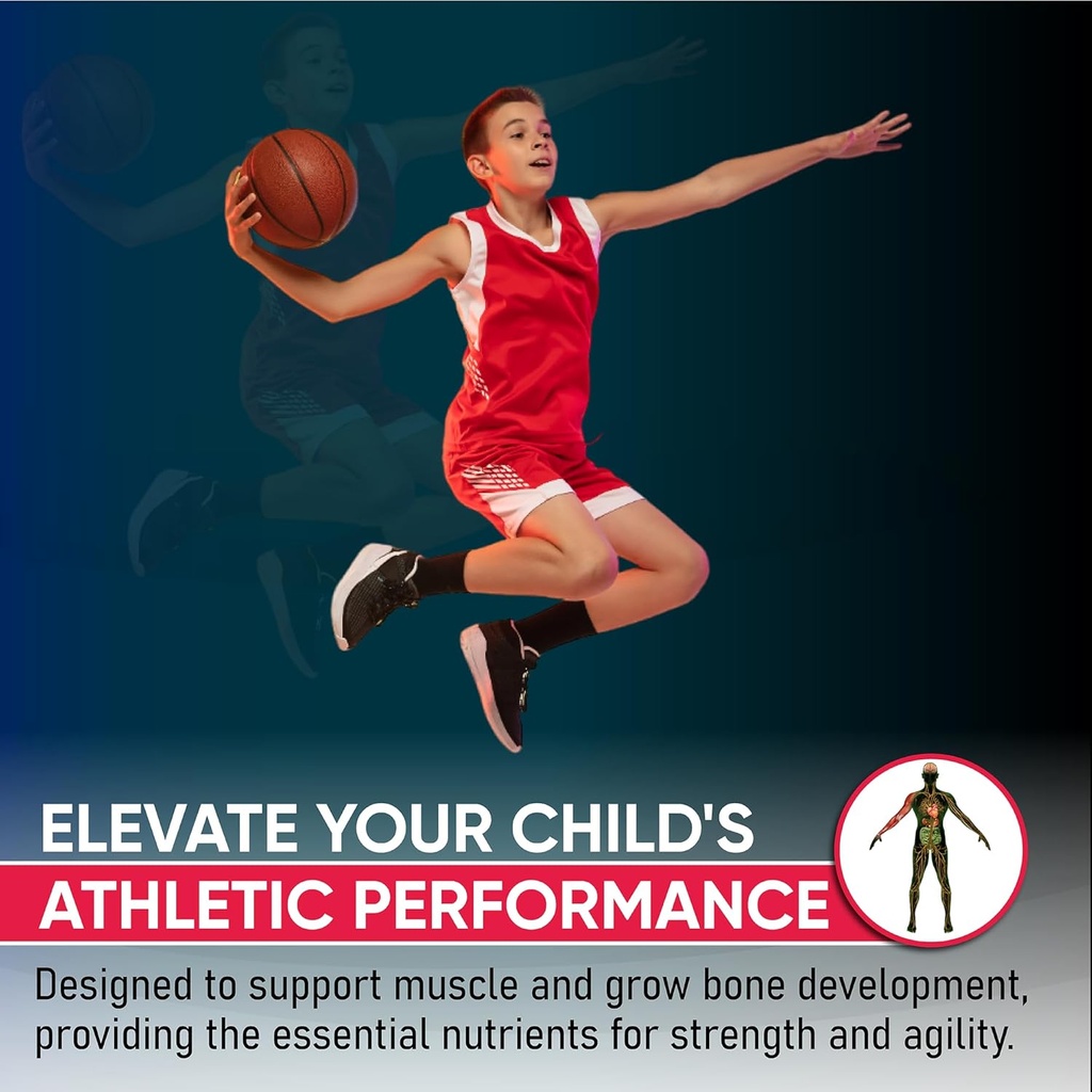 Jadee Height Growth Gummies for Teens & Kids Calcium 325mg, Teen Vitamins D3,K2,C, Magnesium, Ashwagandha, Zinc, L-Arginine - Bone Healthy Growth, Development & Strength - Height Increase & Immunity 4