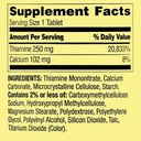 Spring Valley Vitamin B1 Tablets Dietary Supplement, 250 mg, 100 Count + Dri Store Sticker. 5