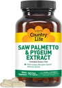 Country Life Saw Palmetto & Pygeum Extract - Prostate Health Supplement for Men's Health - Promotes Healthy Urinary Tract Function, 90 Capsules 2