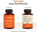Real Mushrooms RealBoost Capsules – Cordyceps Mushroom, Panax Ginseng & Guayusa Extract – for Overall Wellness & Energy Support – Vegan, Non-GMO, No Fillers – 60 Count Mushroom Supplement Blend 3
