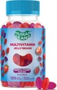 Multivitamin Jelly Bean Gummies with Zinc for Men and Women, Immune Support Dietary Supplements for Adults, Vegetarian, 120 Berry Blast Jelly Beans, Kosher 2