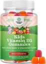 Chewable Vitamin D Gummies for Kids - Delicious Kids Vitamin D 1000 IU Per Serving Gummy Vitamins for and Toddlers Immune Support Plus Muscle Teeth and Bone Health - Gelatin Free Fruit Flavors 2