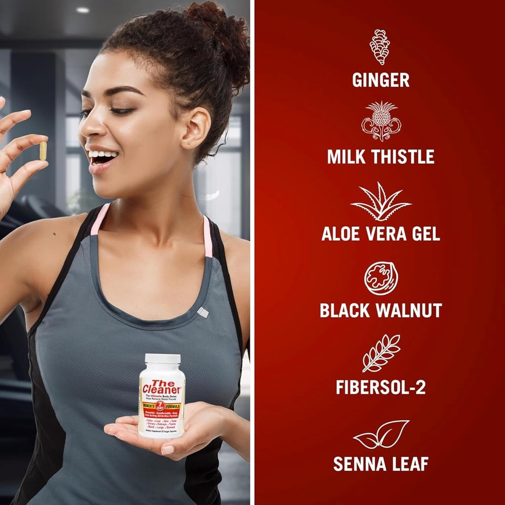 Century Systems The Cleaner Detox, Powerful 7-Day Complete Internal Cleansing Formula for Women, Support Digestive Health, 52 Vegetarian Capsules 3