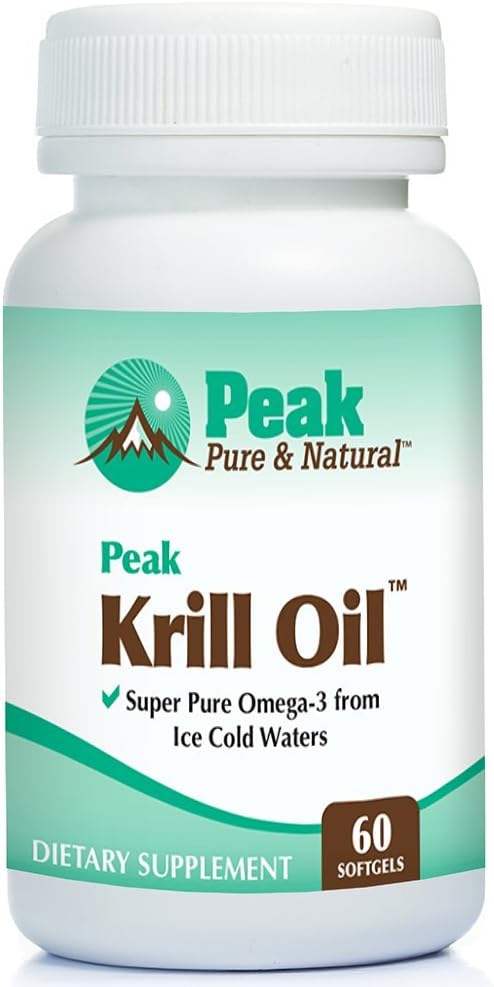 Peak Pure & Natural, Peak Krill Oil Supplement - Better Than Fish Oil for Joint and Heart Health - Krill Oil Brain Supplement - EPA, DHA, and Astaxanthin - 60 softgels 2
