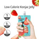 Hethstia Konjac Jelly Strawberry Flavor with Collagen Peptides 10 Packs and Konjac Angel Hair Gluten Free 12 Packs Low Calorie, Keto, Sugar Free, Healthy Food 4