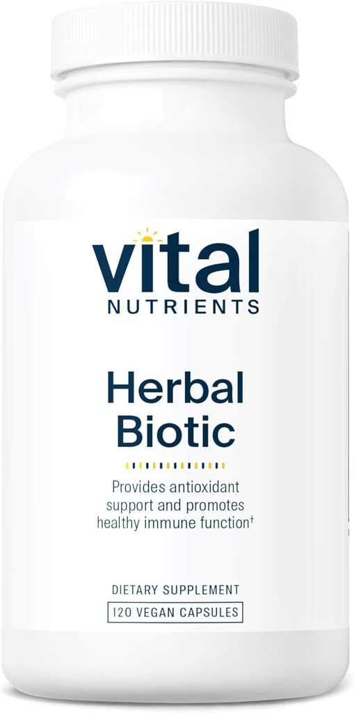 Vital Nutrients Herbal Biotic | Herbal Immune Support Supplement | Antioxidant Support Promotes Healthy Immune System | Gluten, Dairy, Soy Free | Non-GMO | 120 Capsules 2
